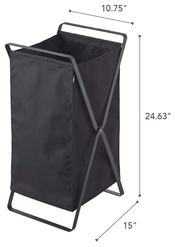 Tower Laundry Hamper, Black