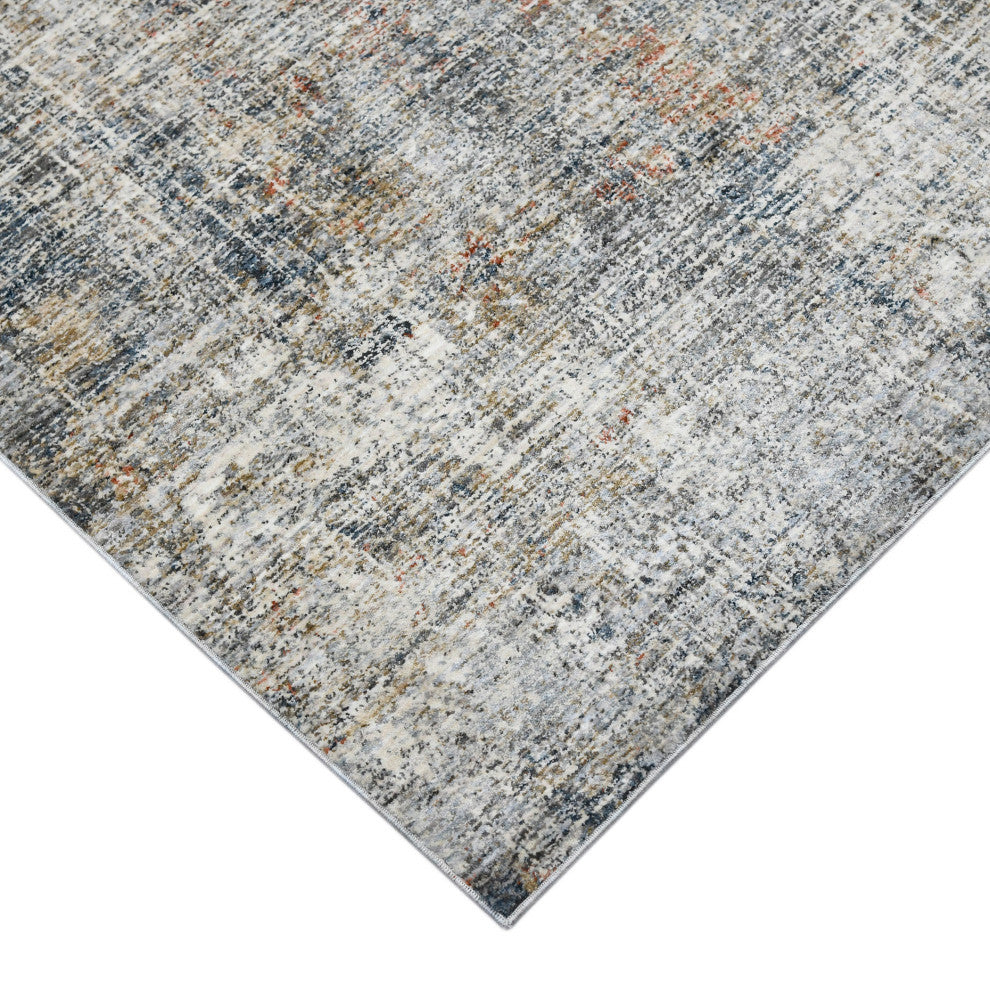 Vermont Erysse Area Rug, Gray, 5'3" x 7'6", Abstract