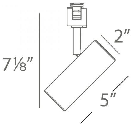 LED2010 Silo X10 Track Head, Brushed Nickel for L Track