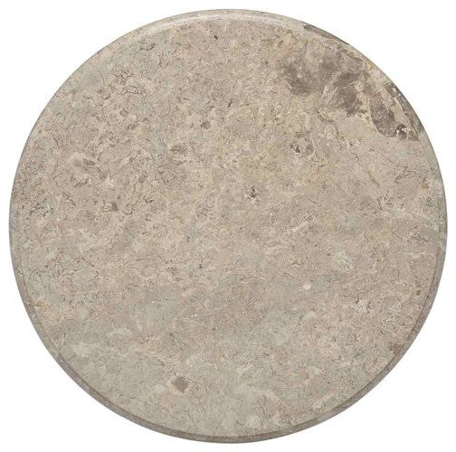 vidaXL Table Top Dining Table Top Replacement for Office Gray Ã˜23.6"x1" Marble