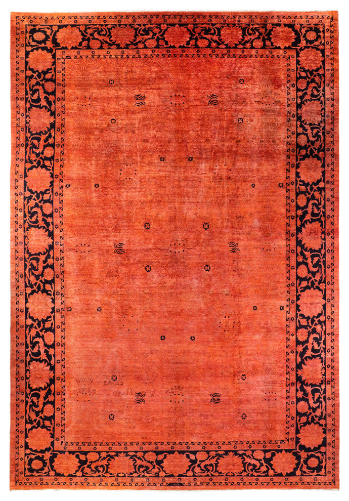 Vibrance, One-of-a-Kind Hand-Knotted Area Rug  - Orange, 12'2"x17'5"