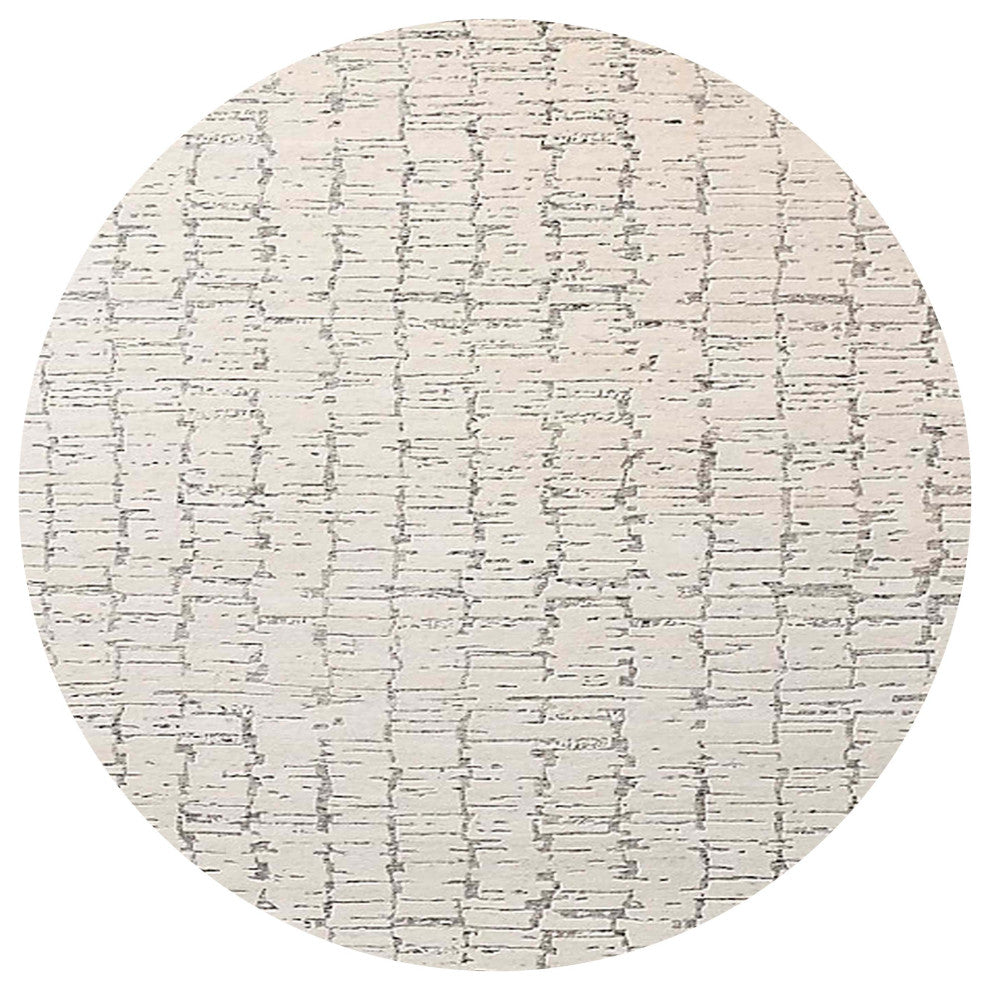 Ahgly Company Indoor Round Mid-Century Modern Area Rugs, 3' Round