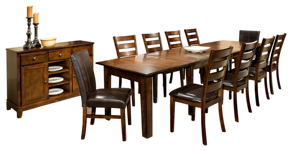Intercon Furniture Kona Ladder Back Side Chairs, Raisin, Set of 2
