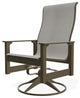Leeward Sling Outdoor Swivel Rocker, Augustine Oyster/Beachwood