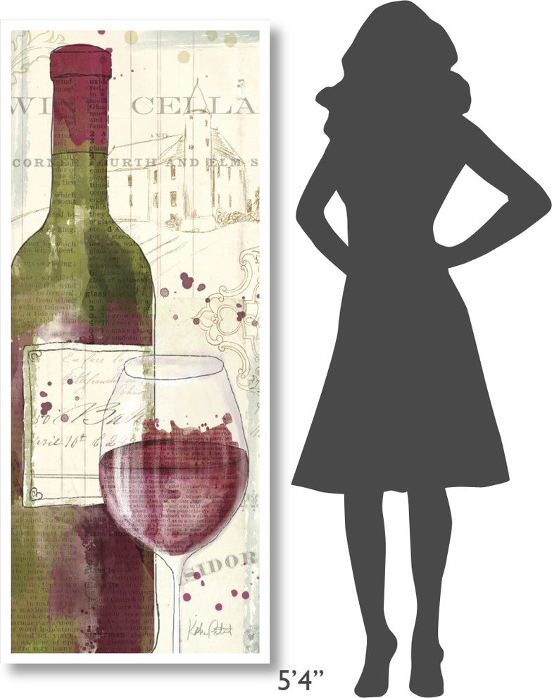 "Chateau Winery IV" Digital Paper Print by Katie Pertiet, 26"x62"
