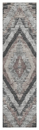 Machine Washable Indoor/Outdoor Chantille ACN1890 Taupe 2'3" x 7'6" Runner Rug