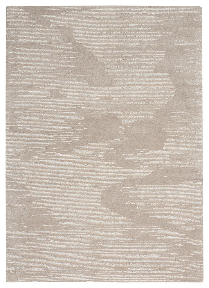 Michael Amini Ma30 Star 4' x 6' Taupe/Ivory Modern Indoor Area Rug