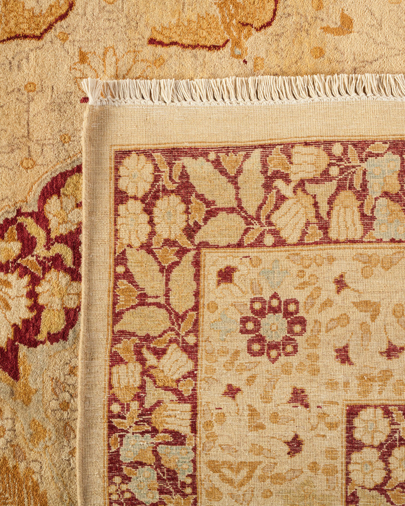 Mogul, One-of-a-Kind Hand-Knotted Area Rug Yellow, 9'2"x12'0"