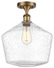 Innovations 516-1C-BB-G654-12-LED 1-Light Semi-Flush Mount, Brushed Brass