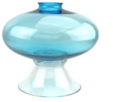 Aurora Glass Centerpiece Bowl, Aqua