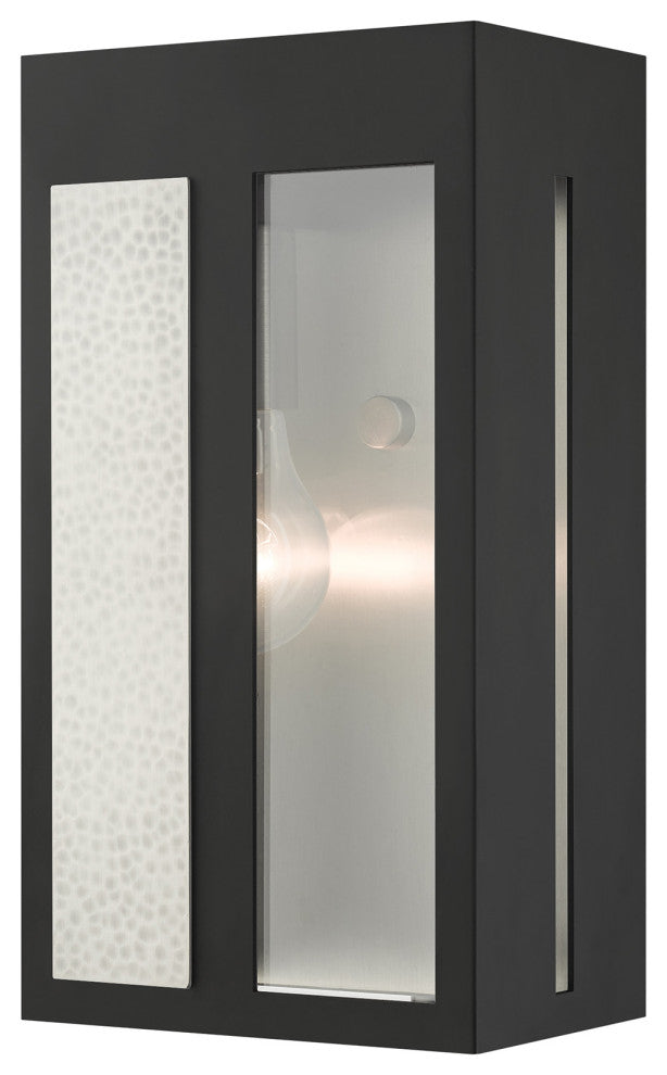 Black Contemporary, Nautical, Sophisticated Outdoor Wall Lantern