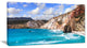 Greek Islands Scenic Beaches, Landscape Canvas Art Print, 32"x16"