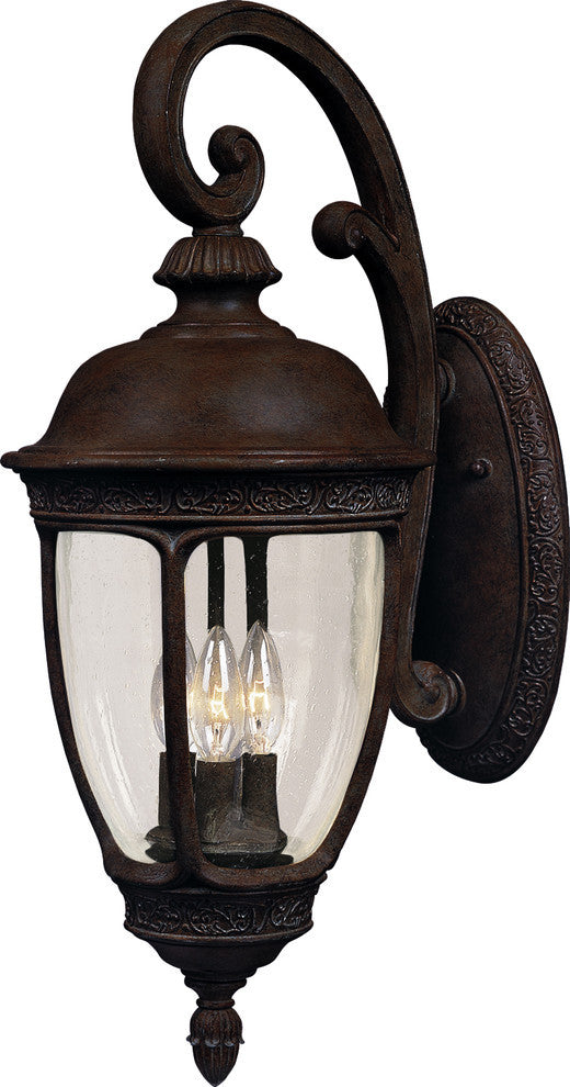 Maxim Knob Hill Cast 3-Light Outdoor Wall Lantern Sienna - 3465CDSE