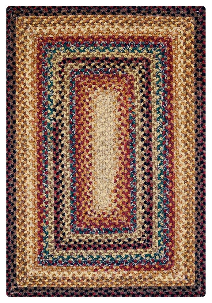 Homespice Decor Peppercorn Cotton Braided Rug 8' x 10' (Rectangle)