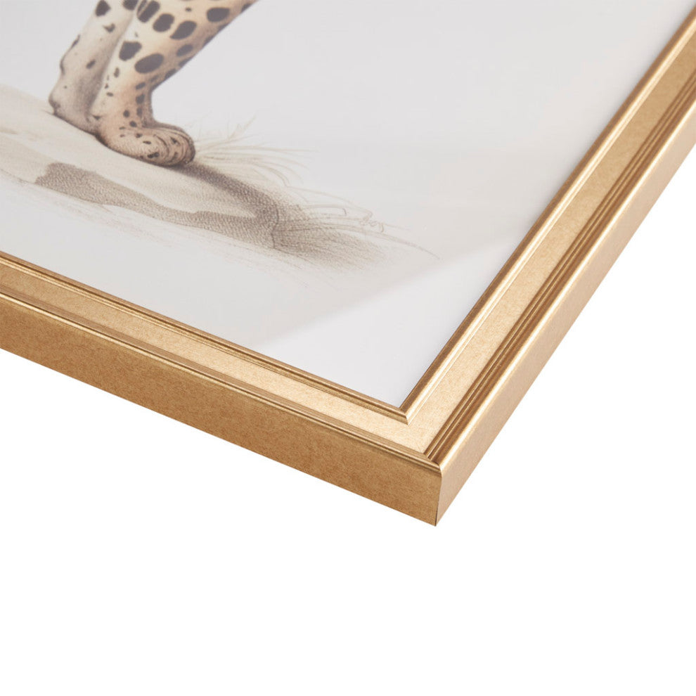 Madison Park The Duel Cheetah Framed Graphic Wall Decor 2 Piece set, Multi