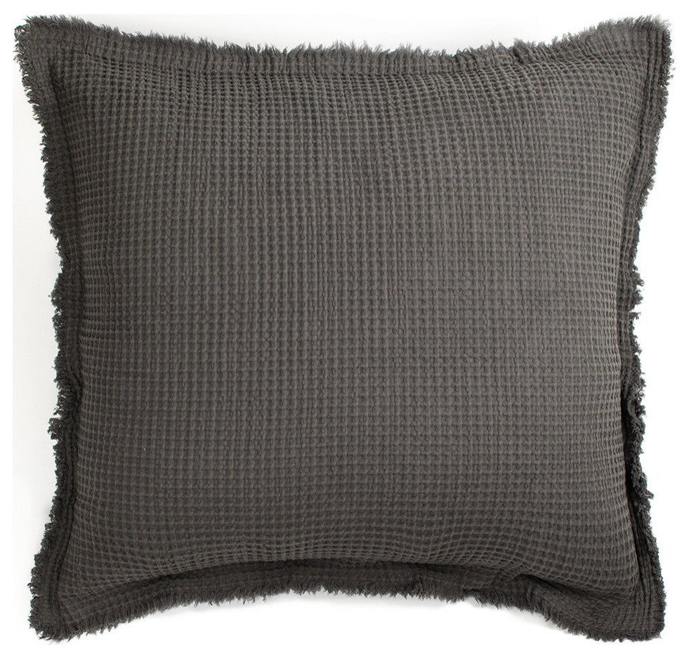 Tipton Matelasse Sham, Charcoal Euro