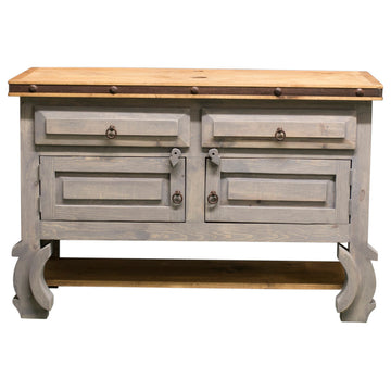 Santiago Rustic Vanity, Gray, 48x20x32, Single Sink, Vanity Only