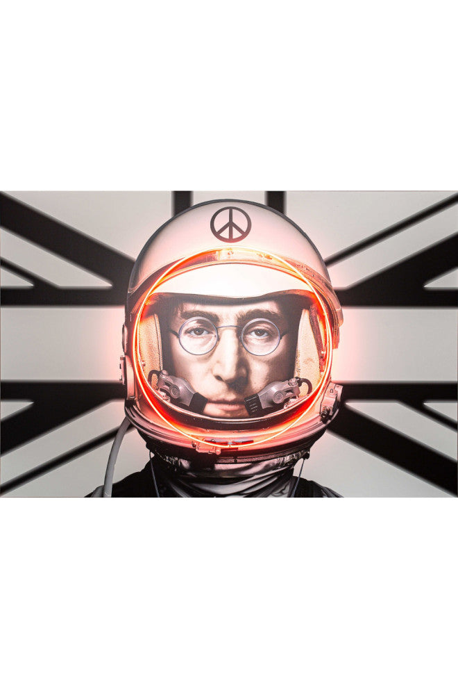 Beatles Neon Artwork, Andrew Martin Lennon Astronaut, Medium
