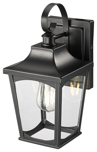 1 Light 6 in. Powder Coated Black Outdoor