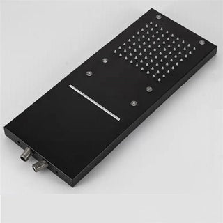 Wall Mount Waterfall Rainfall Shower System With Handheld Shower, LED