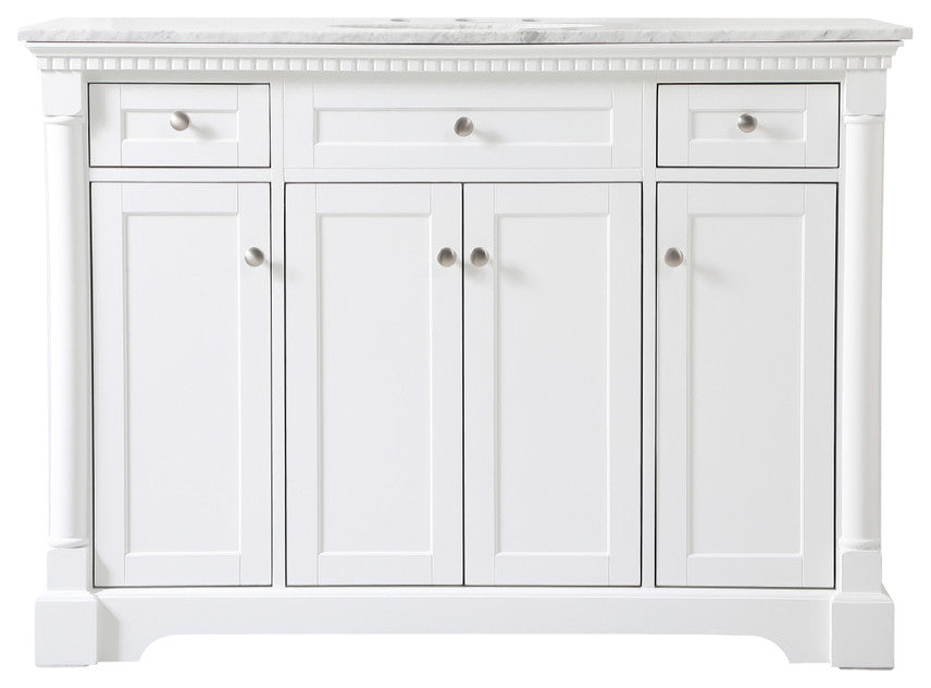 Home Living 48" Single Bathroom Vanity, White