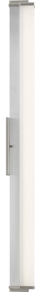 Phase 2.1 LED Collection 36" Brushed Nickel White Shade Modern Bath Vanity Light