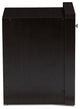 Urban Designs Watkins 1-Drawer Wooden Nightstand, Wenge Brown Finish