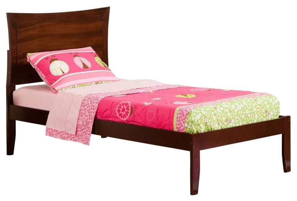 Metro Open Foot Bed, Antique Walnut, Twin
