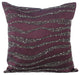 Throw Pillow Covers 18" x 18" Pillowcase Purple Silk Abstract - Purple Ripples