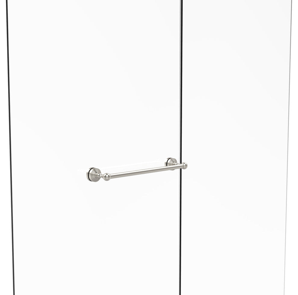 Waverly Place 18" Shower Door Towel Bar, Polished Nickel