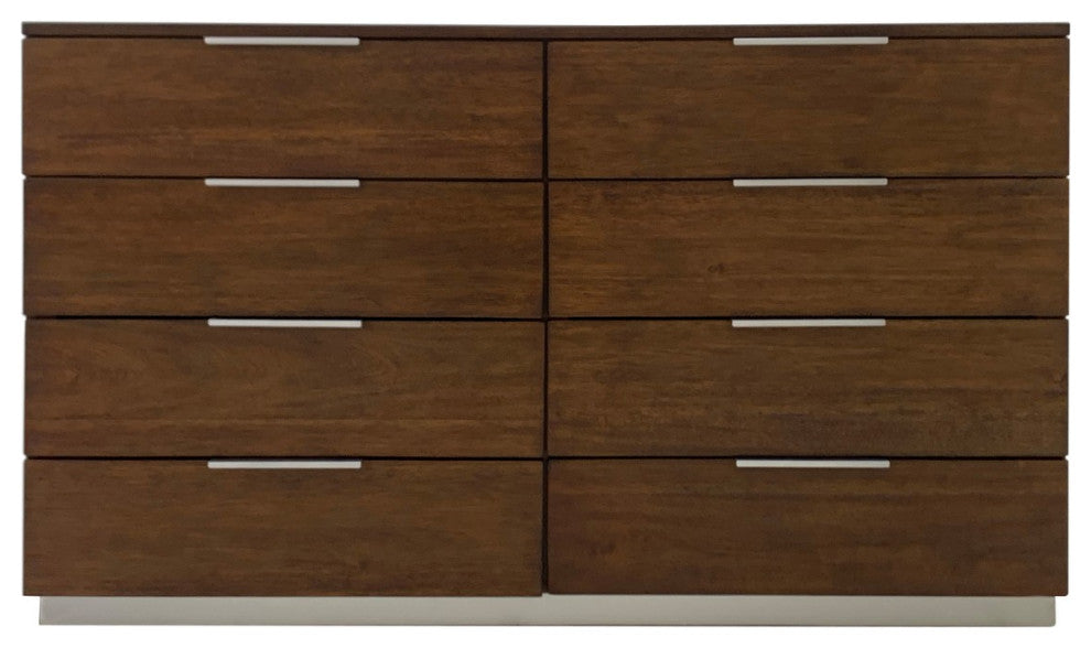Safavieh Couture Brylin 8 Drawer Dresser Dark Walnut