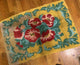 Handmade Vintage American Hooked Rug, 1.11'x2.10', 61cmx91cm 1960s