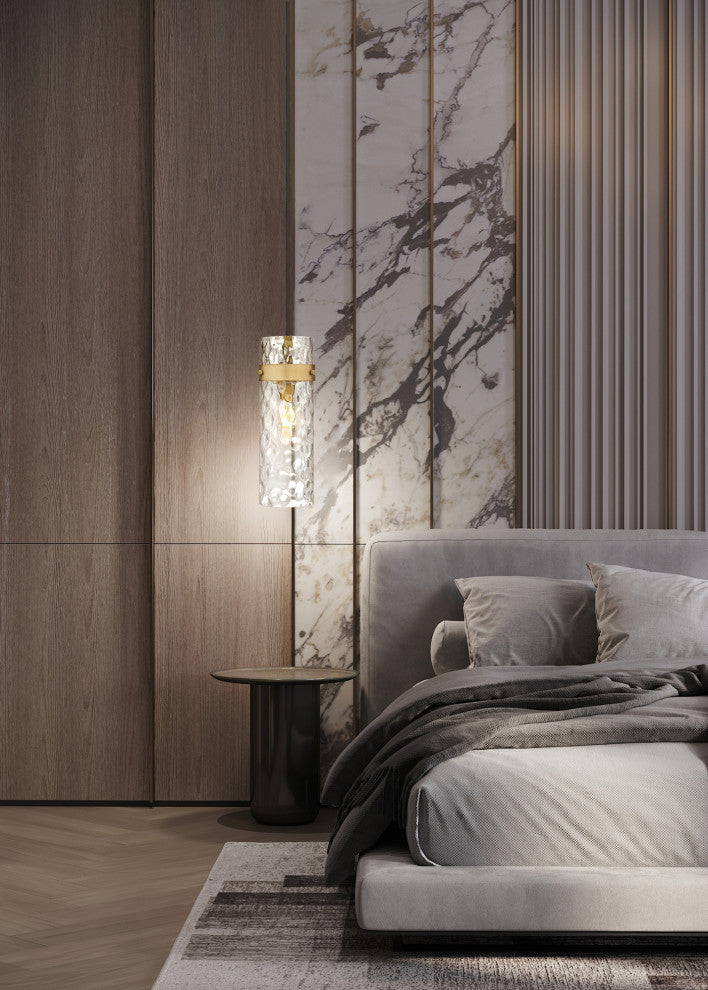 Z-Lite 7002P5 Fontaine 6"W Mini Pendant - Matte Black