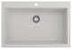 BOCCHI 1604-507-0126 Granite 33" 1 Bowl Kitchen Sink with Strainer in Milk Whit