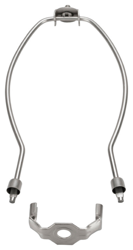Aspen Creative 20005-26 7" Lamp Harp With Saddle, Satin Nickel, 6-Pack