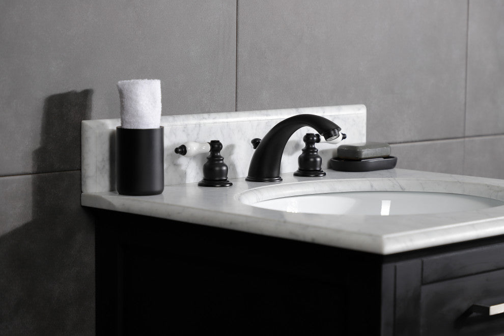Kingston Brass KB970B Widespread Bathroom Faucet, Retail Pop-Up