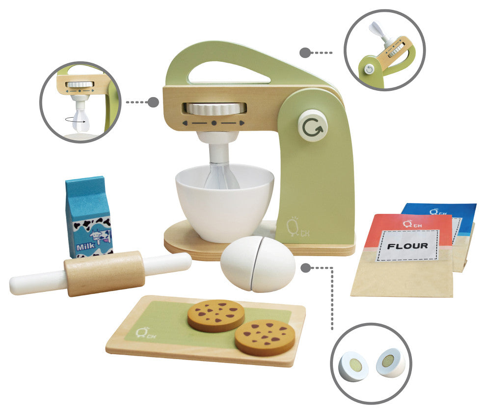 Wooden Mixer play kitchen accessories