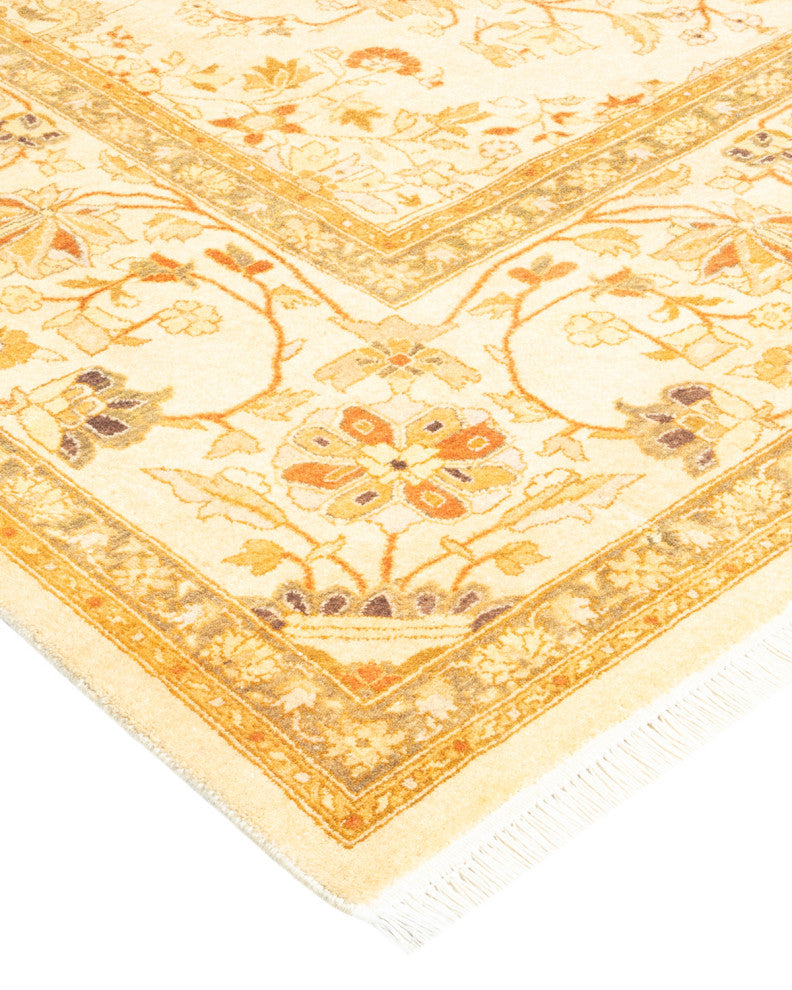 Mogul, One-of-a-Kind Hand-Knotted Area Rug Ivory, 6' 0" x 8' 9"