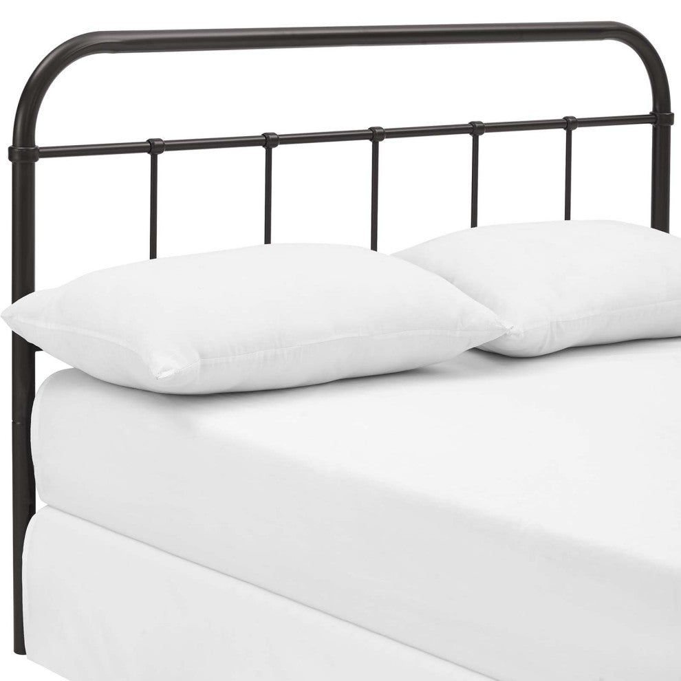 Modway Serena Queen Steel Headboard, Brown