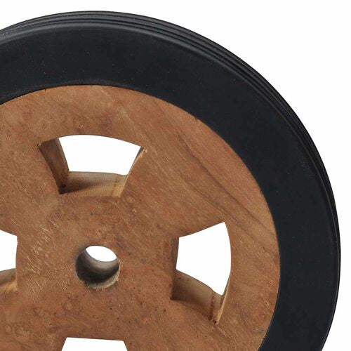 vidaXL Sunlounger Spare Wheels 2-Piece Solid Teak Wood