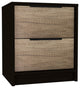 Egeo Night Stand, Espresso / Light Oak