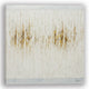 Textured Gold Abstract on White "“ Hand-Painted Painting Art