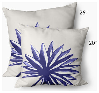 Spiky Flower Decorative Throw Pillow, Purple, 20"x20"
