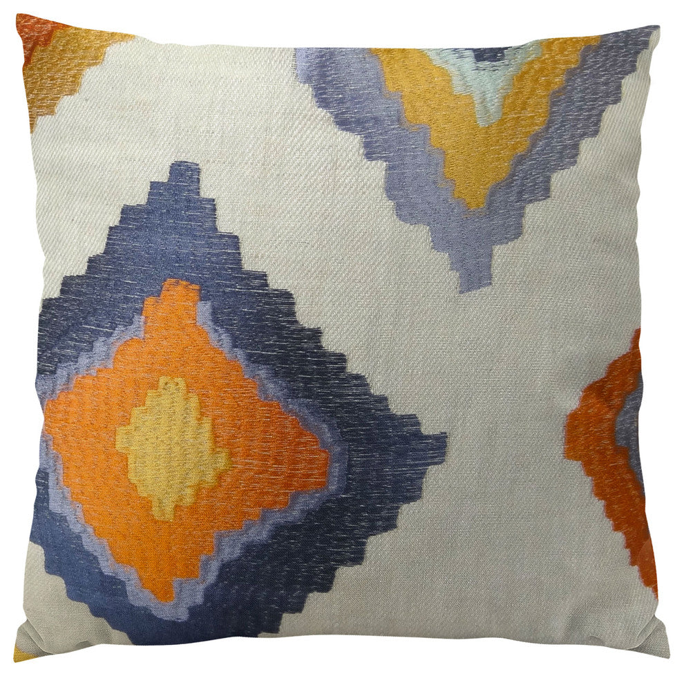 Plutus Native Trail Cayenne Handmade Throw Pillow, Double Sided, 20x30 Queen