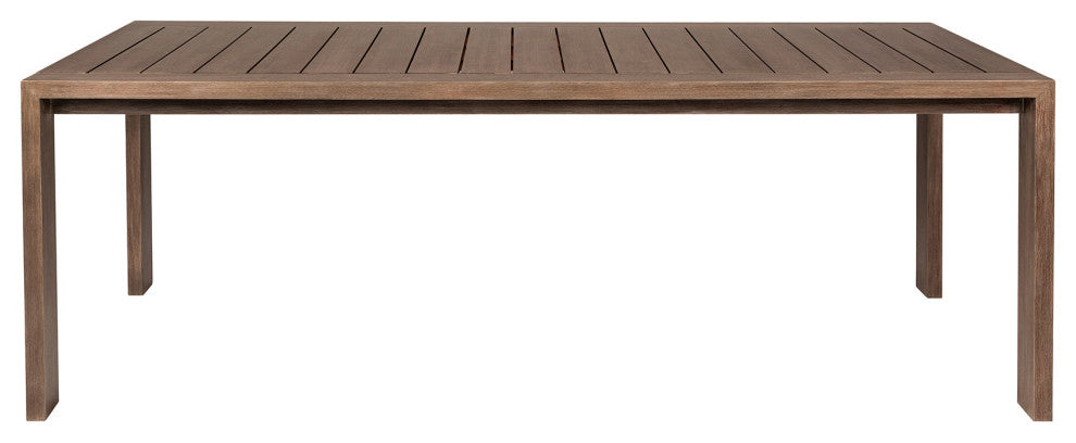 Relic Outdoor Dining Set Eucalyptus Wood Taupe Olefin Cushions, 5-Piece Set