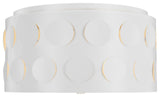 Dottie Medium Flush Mount, Matte White