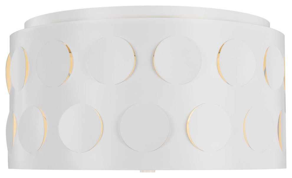 Dottie Medium Flush Mount, Matte White