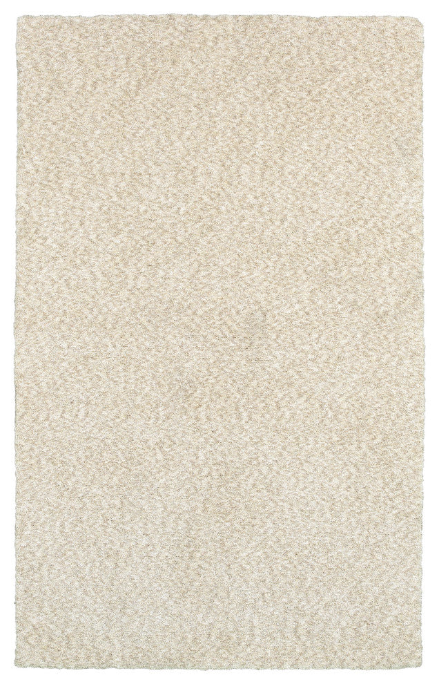 Hailey Heathered Ivory Hand-Crafted Area Rug, 6'6"x9'6"