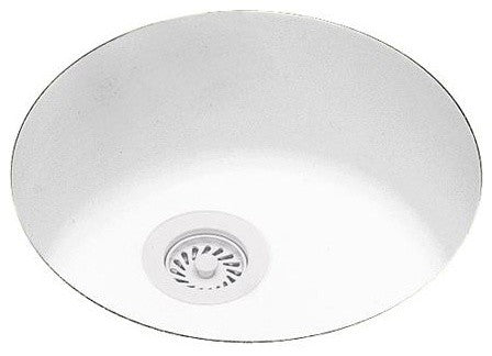 Swan 18x18x8 Solid Surface Undermount Bar Sink, White