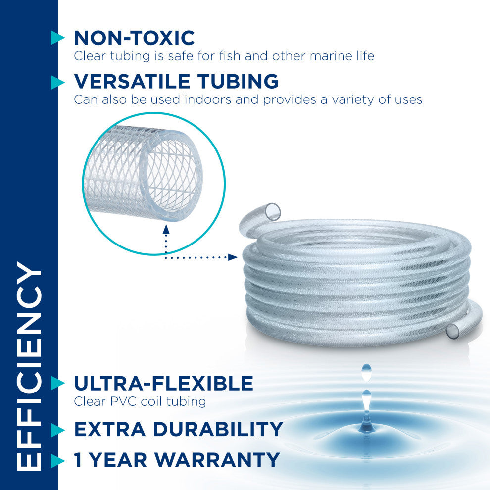 Alpine Clear Reinforced Tubing, 6"Tall